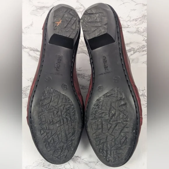 Rieker Mariah 30 Burgundy Leather Slip On Booties - EU 39 / US 8-8.5 - Picture 10 of 14